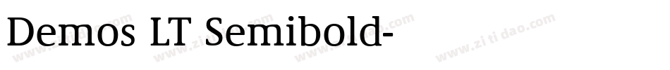 Demos LT Semibold字体转换